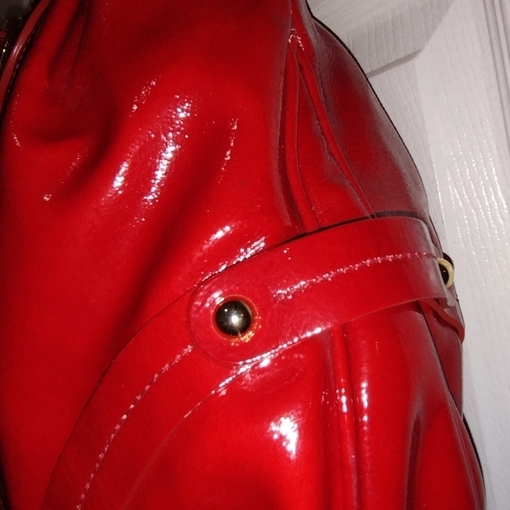 Dooney & Bourke - RARE!!! VINTAGE! RED Hayden Panettiere It Girl Bag! - Picture 10 of 16